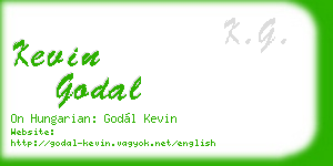 kevin godal business card